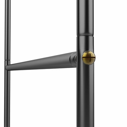 Arco per rose metallo nero 240x140x37cm