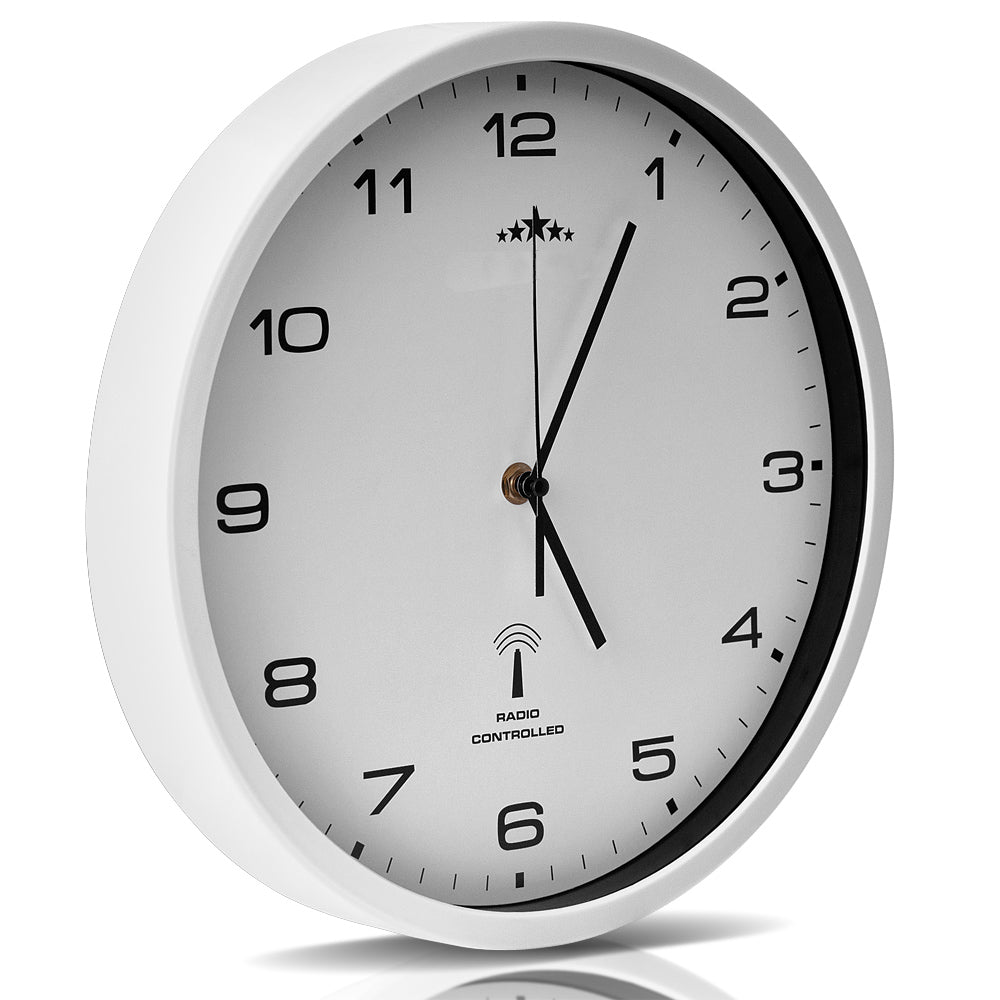 Orologio da parete automatico quarzo bianco Ø31cm