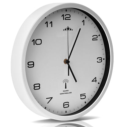 Orologio da parete automatico quarzo bianco Ø31cm