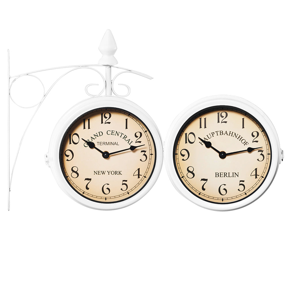 Orologio da parete stile retrò bianco