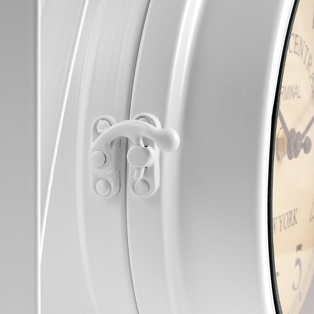 Orologio da parete stile retrò bianco