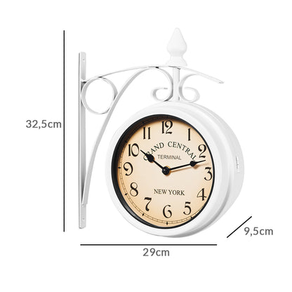 Orologio da parete stile retrò bianco