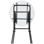 Tavolo bistro pieghevole bianco plastica Ø75cm