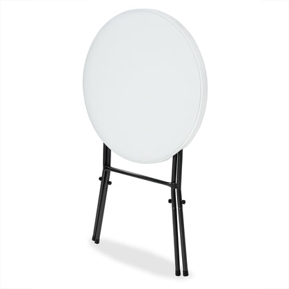 Tavolo bistro pieghevole bianco plastica Ø75cm