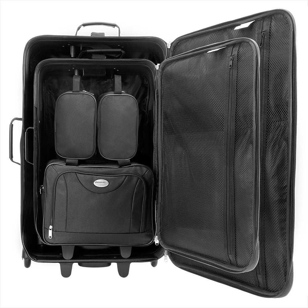 Set 5x Valigie trolley neri