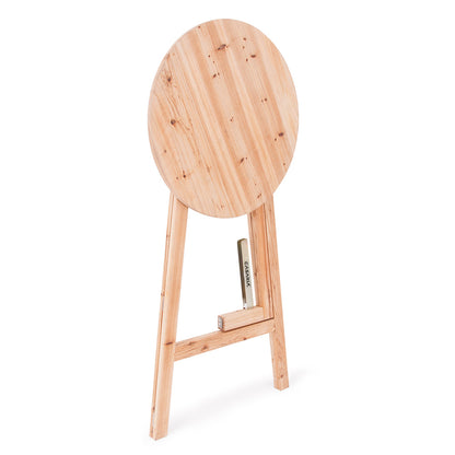 Tavolo bistro pieghevole in legno masello Ø80cm