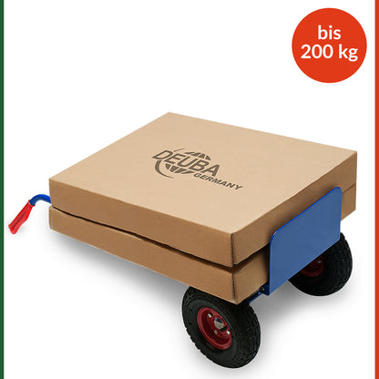 Carrello portapacchi pieghevole blu 200kg