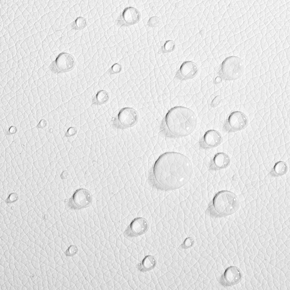 Sgabello girevole  360° similpelle bianco