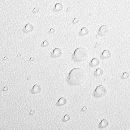 Sgabello girevole  360° similpelle bianco