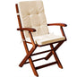 Set di 6 imbottiture per sedia beige 43x39x5cm