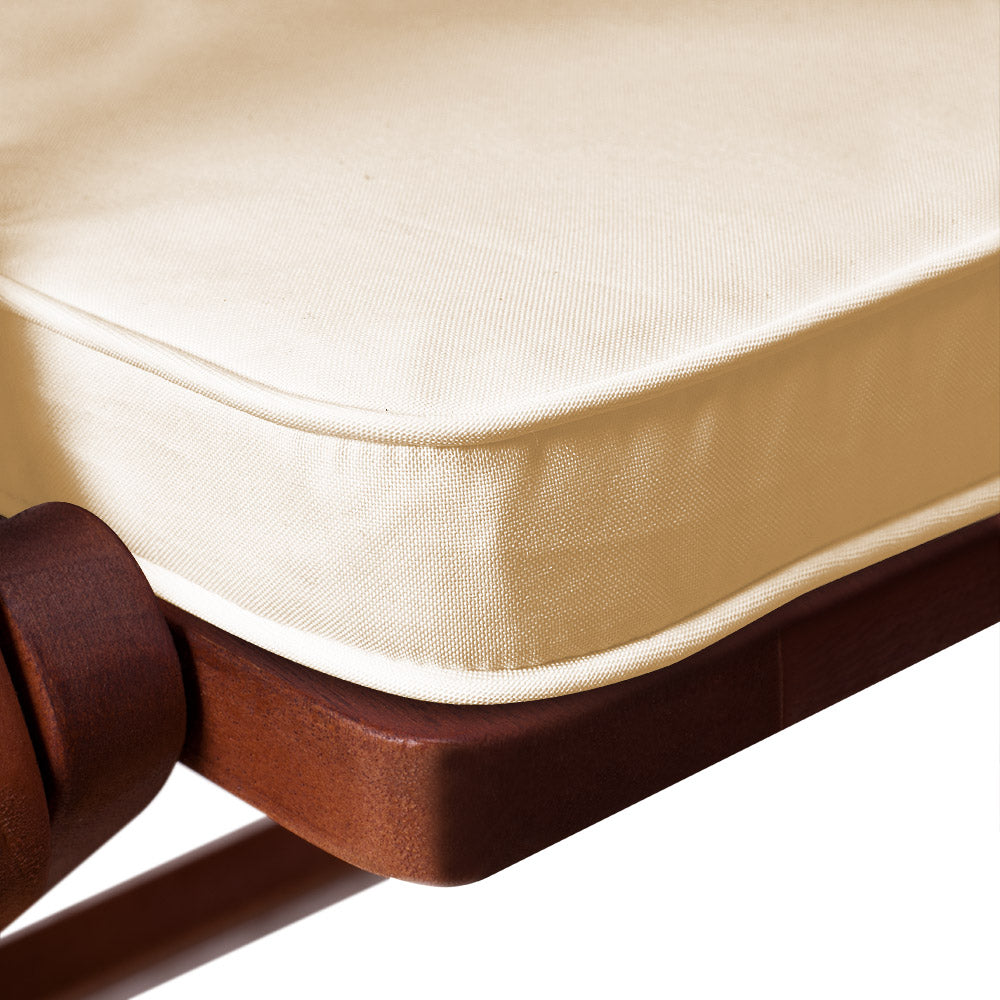 Set di 6 imbottiture per sedia beige 43x39x5cm