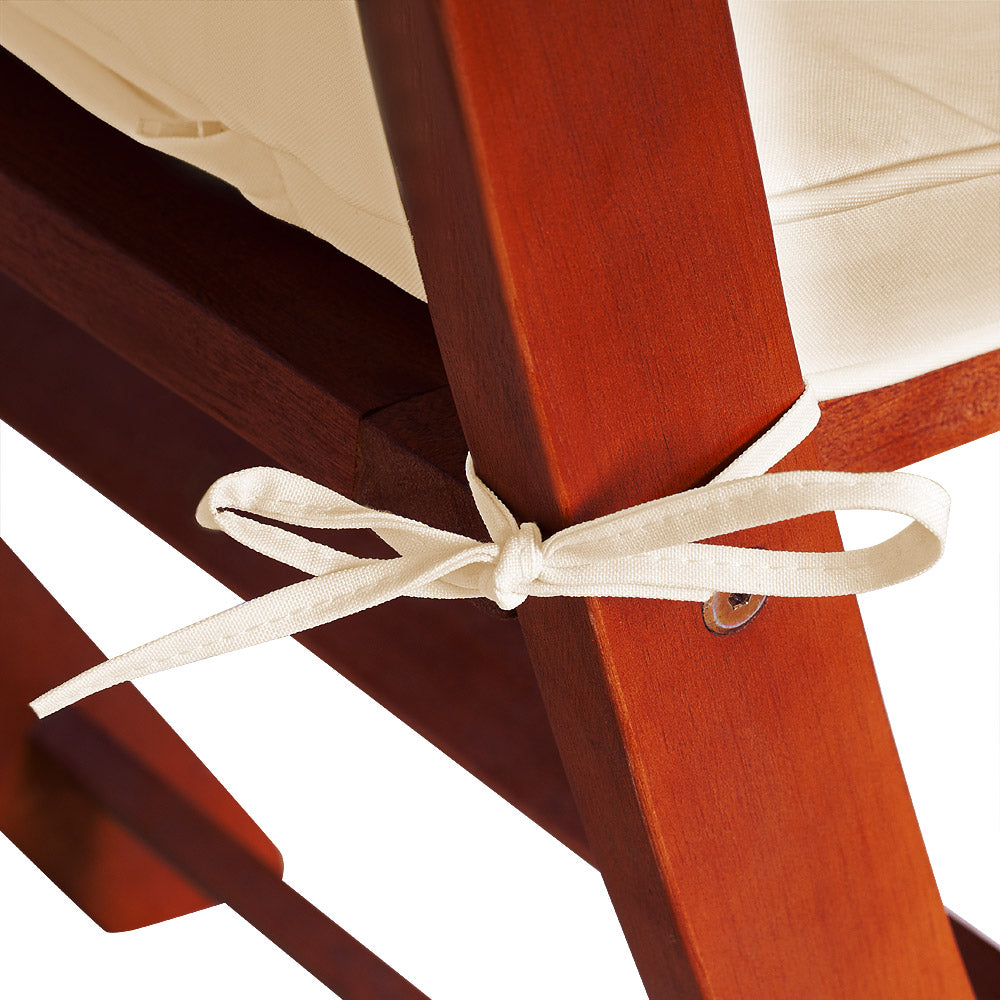 Set di 6 imbottiture per sedia beige 43x39x5cm
