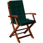Set di 6 imbottiture per sedia verde 43x39x5cm