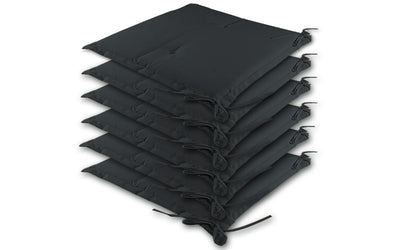 Set di 6 imbottiture per sedia grigio 43x39x5cm