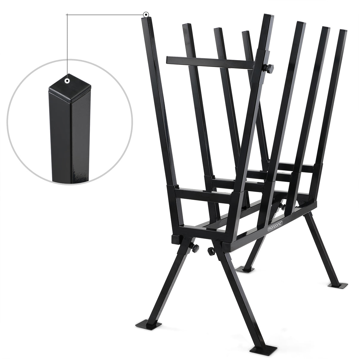 Cavalletto taglio legna metallo nero 400kg