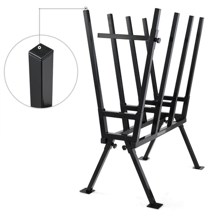 Cavalletto taglio legna metallo nero 400kg