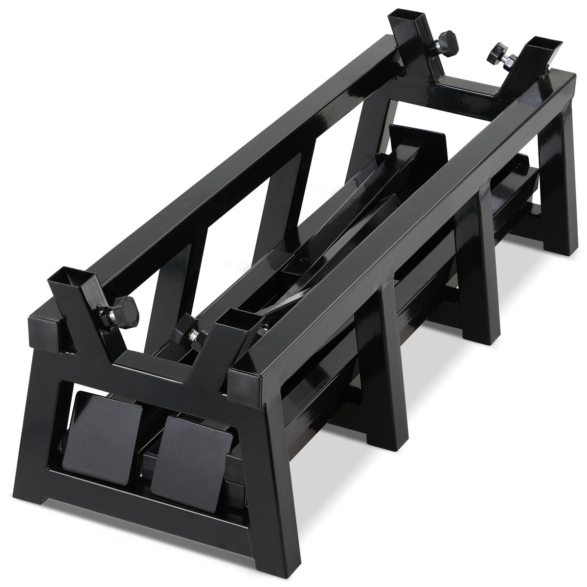 Cavalletto taglio legna metallo nero 400kg