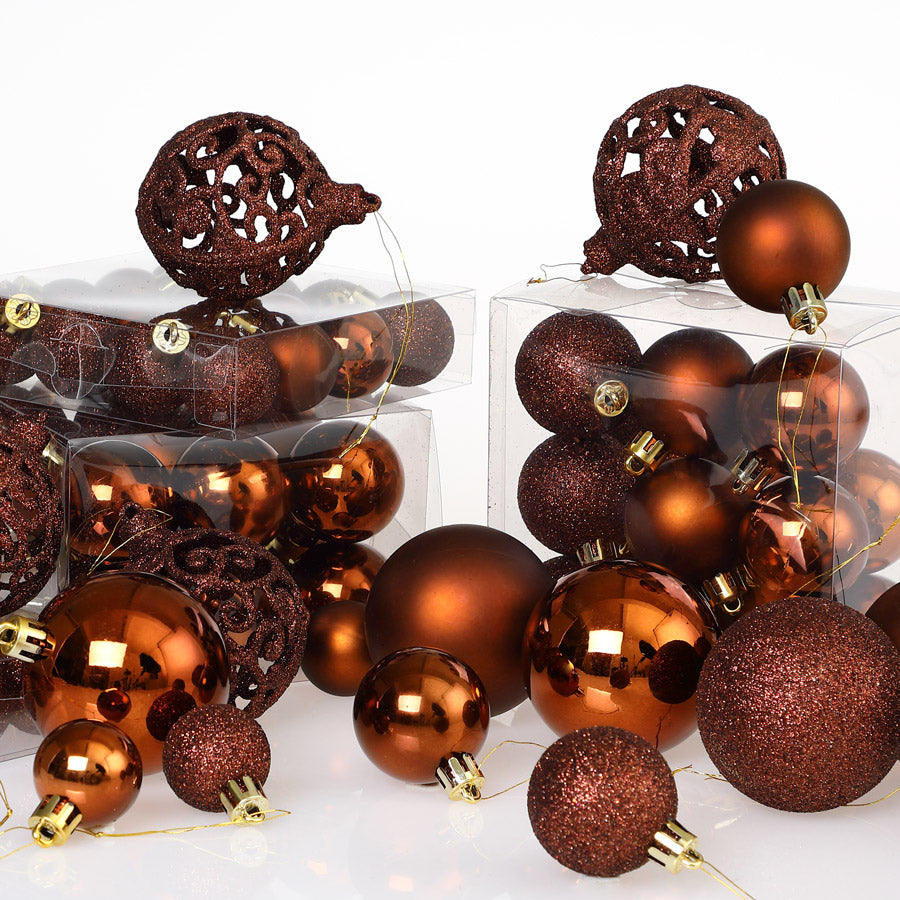 Palline di natale Set da 100 marroni