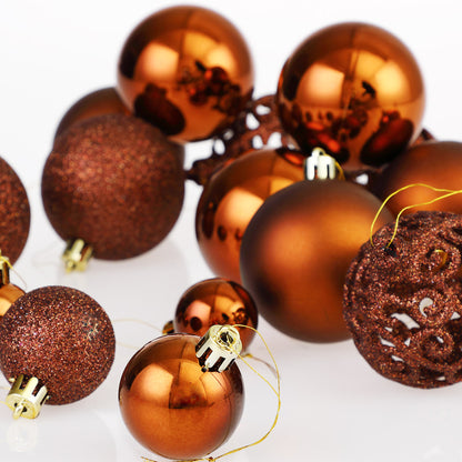 Palline di natale Set da 100 marroni