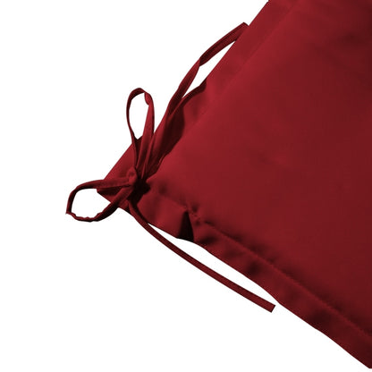 Set di 6 cuscini per sedile Boston rosso 43x39x5cm