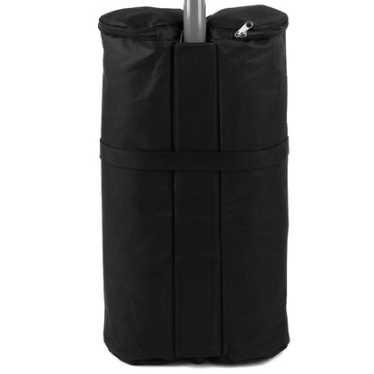 Zavorre per gazebo 4 pz neri riempibili 26x13x46cm