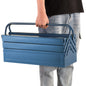 Valigetta attrezzi blu acciaio 530x200x200mm