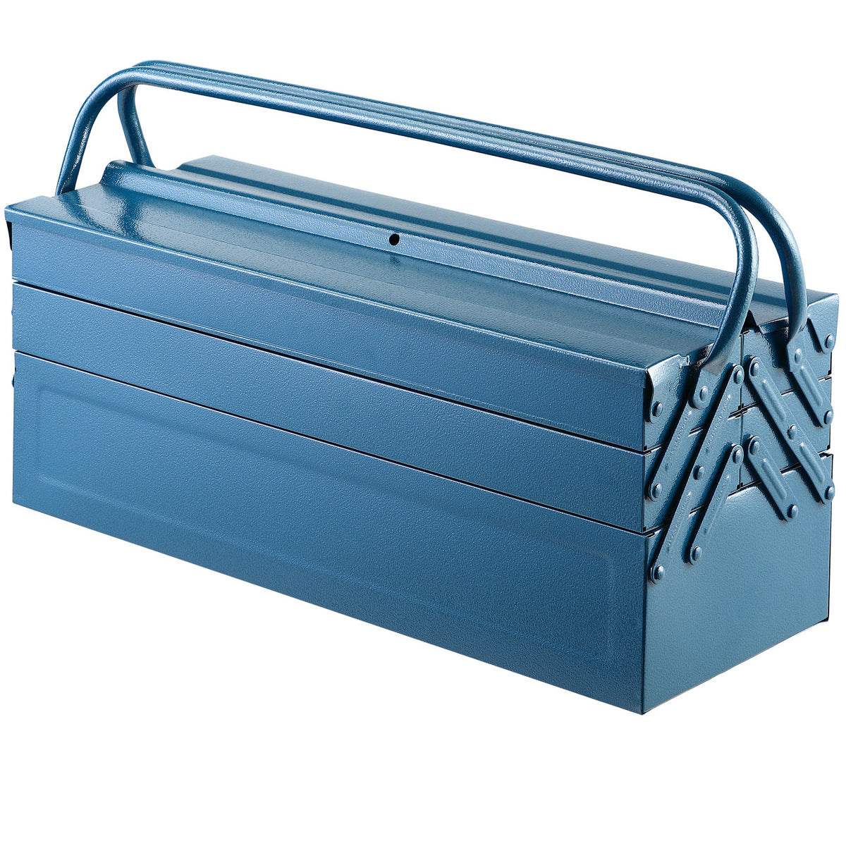 Valigetta attrezzi blu acciaio 530x200x200mm
