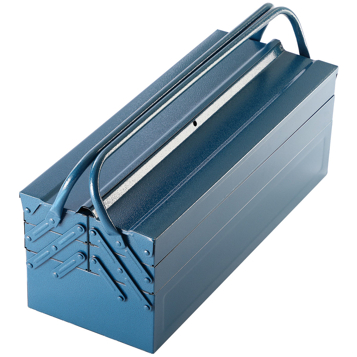 Valigetta attrezzi blu acciaio 530x200x200mm