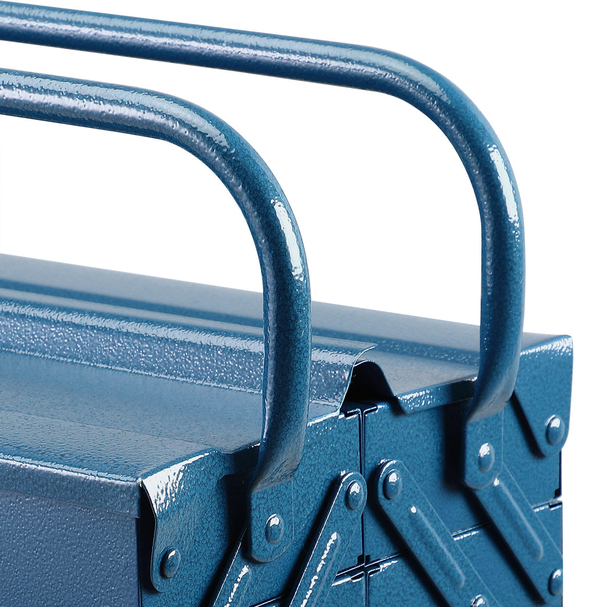 Valigetta attrezzi blu acciaio 530x200x200mm