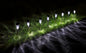 Lampade da giardino set 8 pzLED bianco caldo acciaio