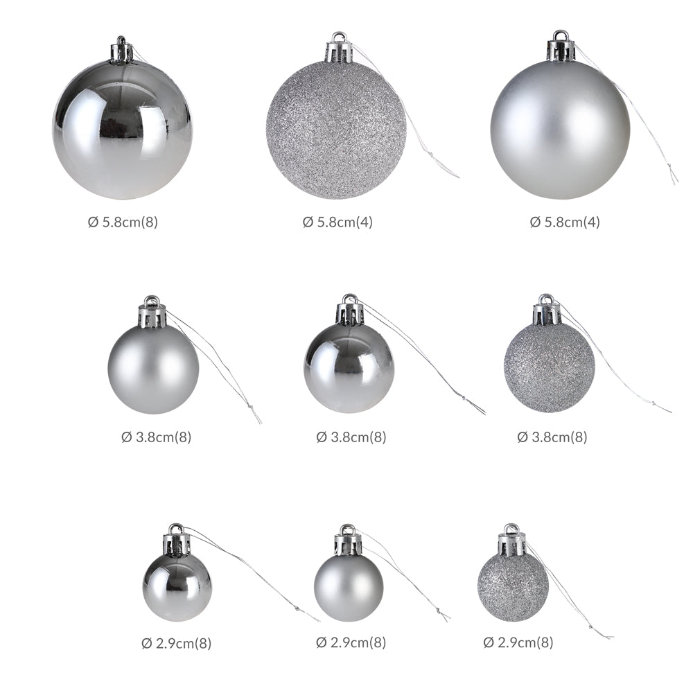 Palline di natale Set da 77 argento