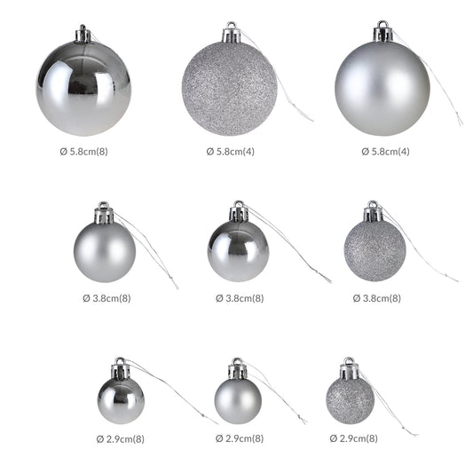 Palline di natale Set da 77 argento