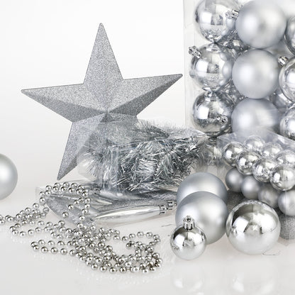 Palline di natale Set da 77 argento