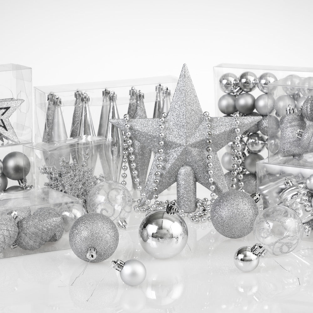 Palline di natale Set da 120 argento