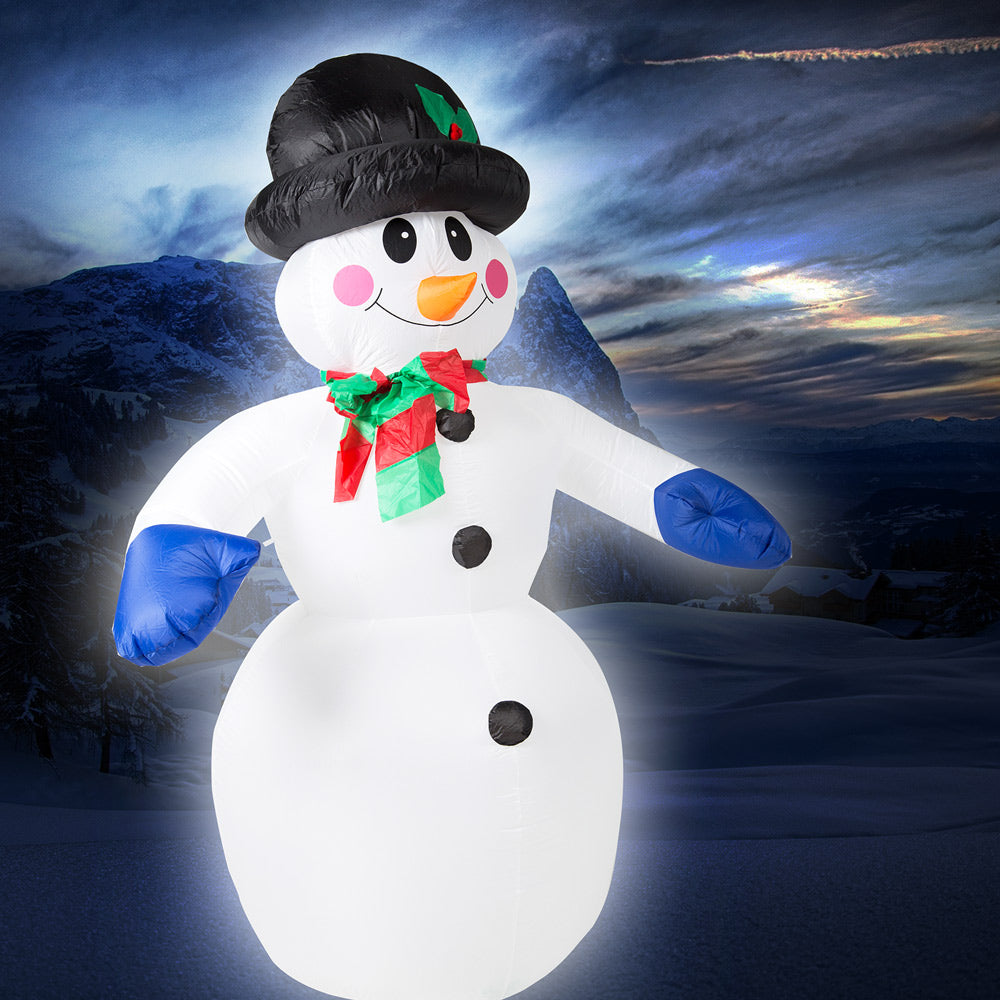 Gonfiabile pupazzo di neve XXL 250cm illuminazione LED