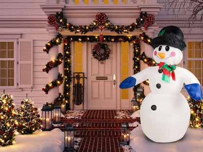 Gonfiabile pupazzo di neve XXL 250cm illuminazione LED