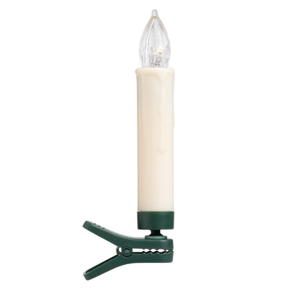 Candele albero di natale 20x a LED bianco caldo