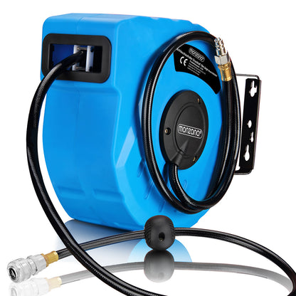 Avvolgitubo ad aria compressa 10m raccordo rapido 3/8\"