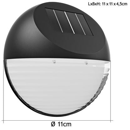 Set 6 x Lampadea muro LED Ø11cm