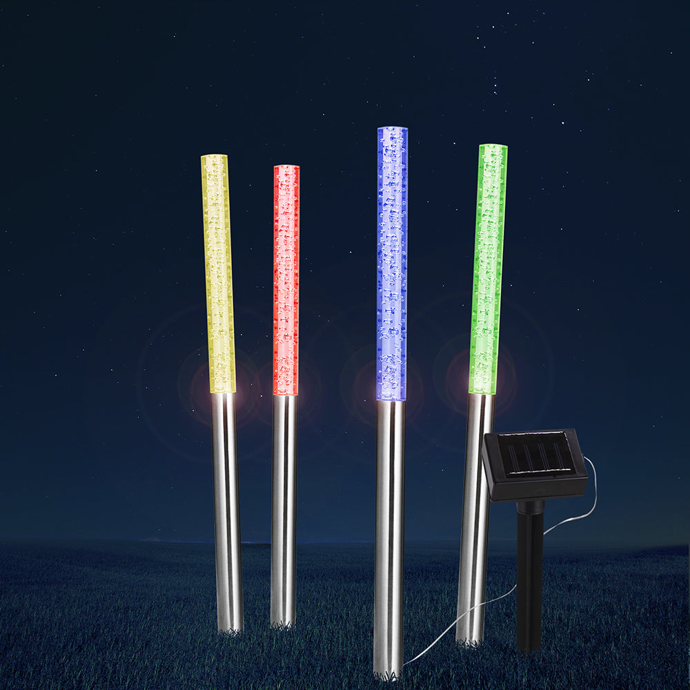 4x plug-in luce solare a LED