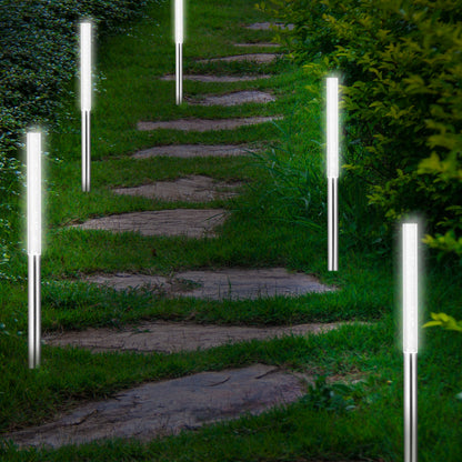 Faretti solari da giardino LED 5 pz luce bianca