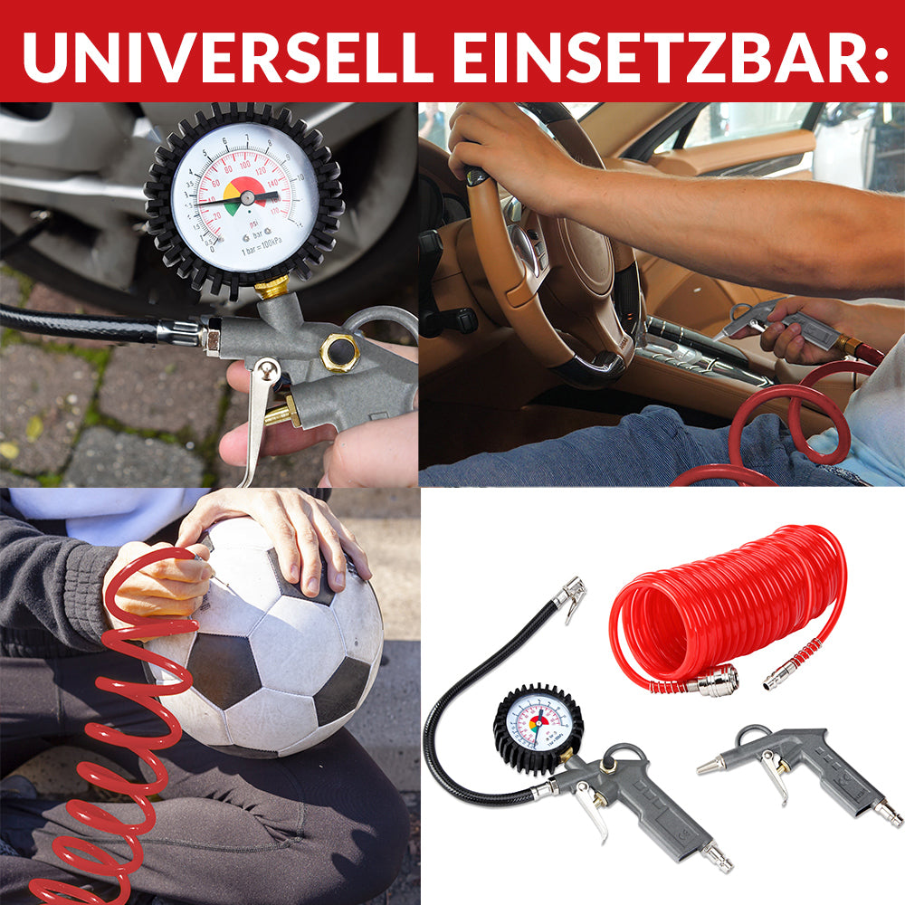 Set Compressore ad aria 3 pezzi