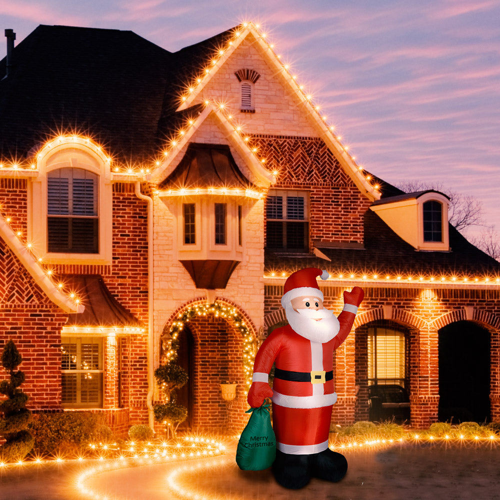 Gonfiabile Babbo Natale XL 180cm illuminazione LED