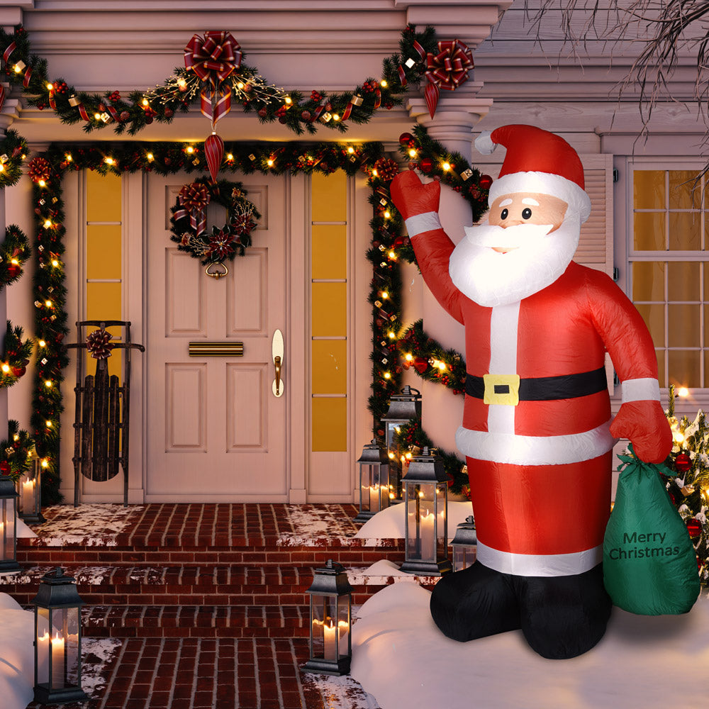 Gonfiabile Babbo Natale XL 180cm illuminazione LED