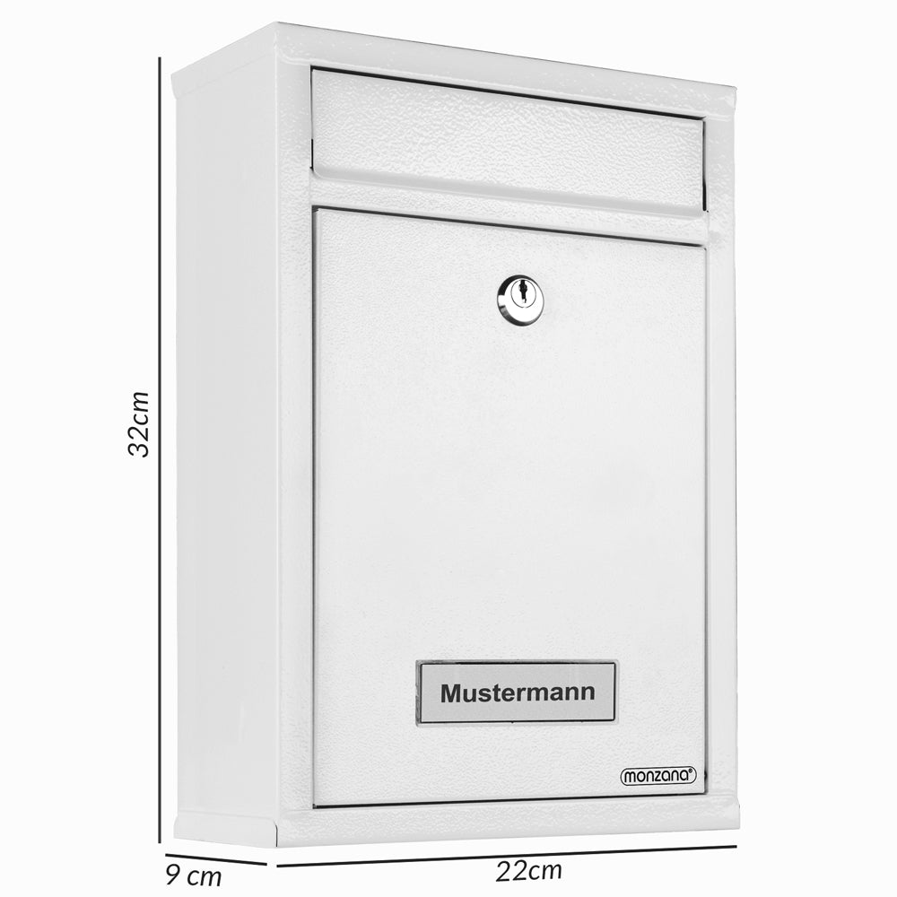 Cassetta postale bianca 32x22x9cm