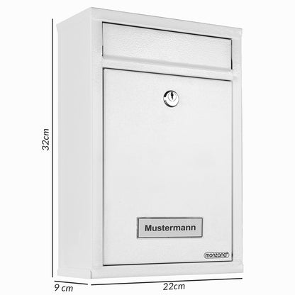 Cassetta postale bianca 32x22x9cm