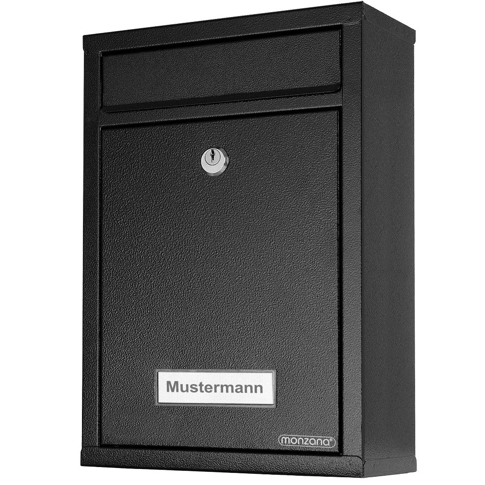 Cassetta postale nera 32x22x9cm