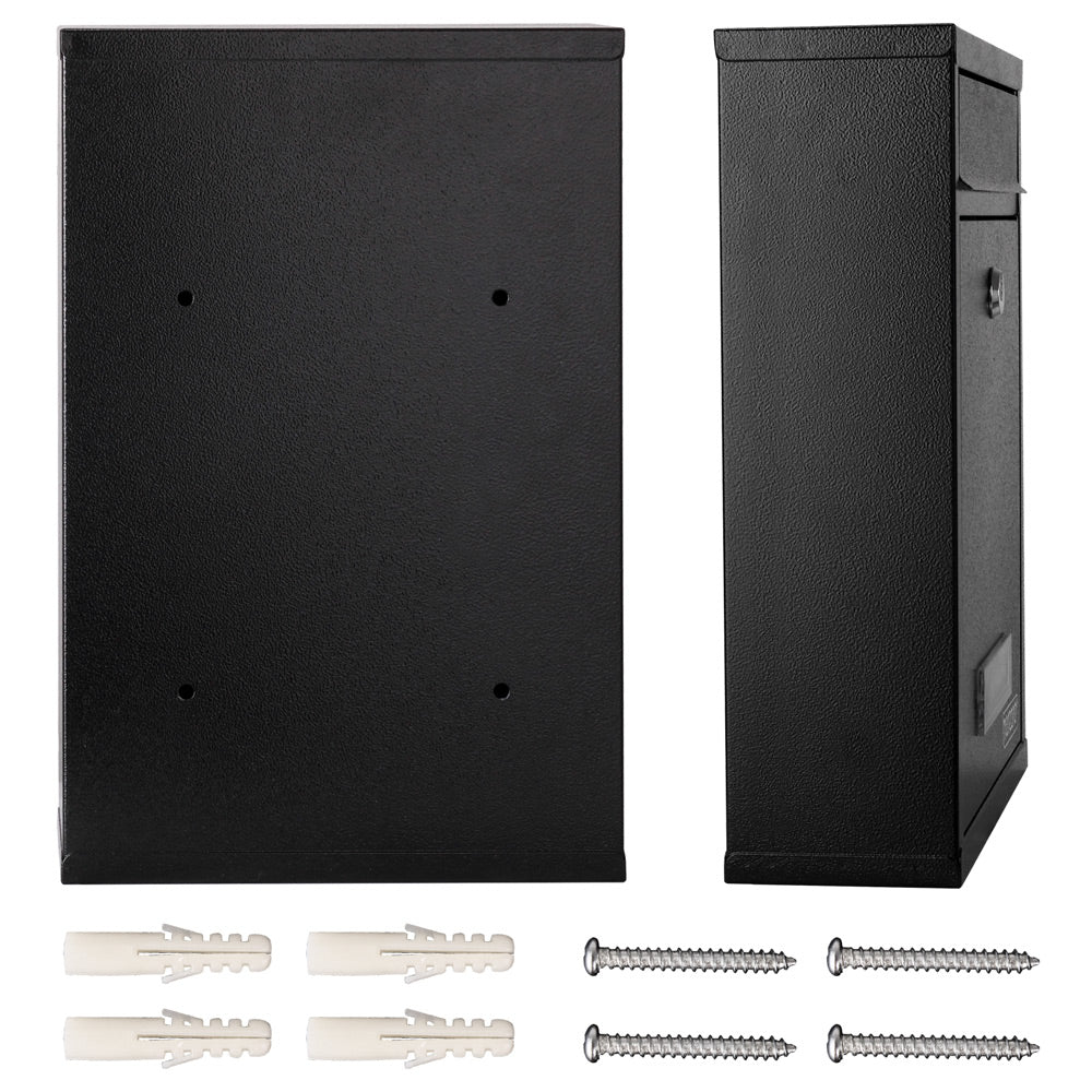 Cassetta postale nera 32x22x9cm