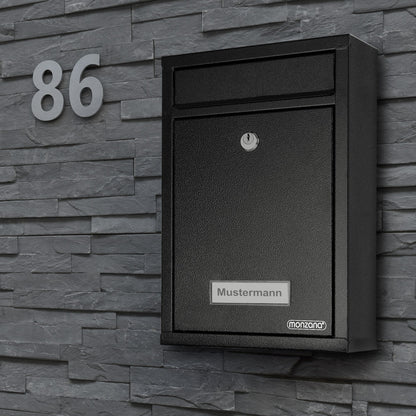 Cassetta postale nera 32x22x9cm