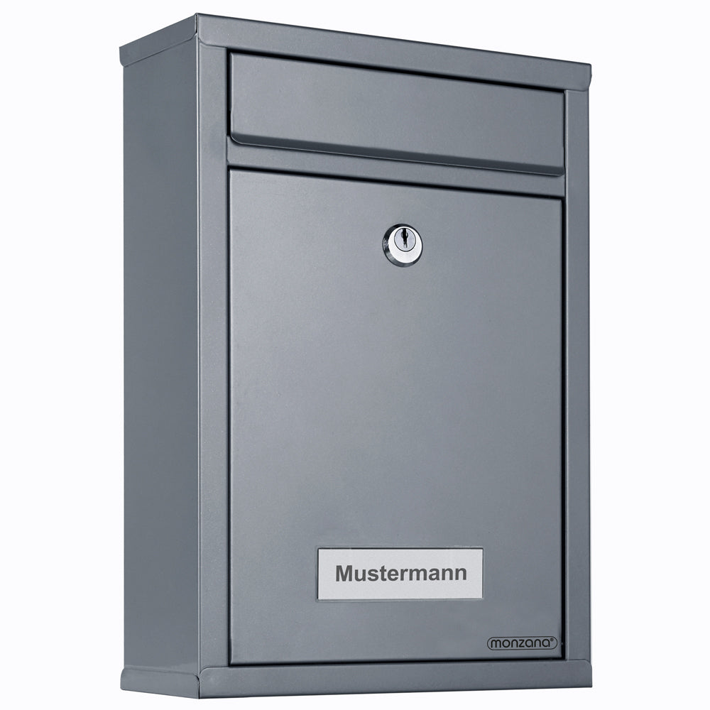Cassetta postale argento 32x22x9cm